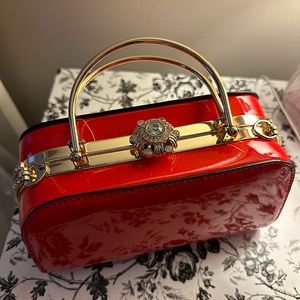 Detachable Red Crystal Crossbody/Mini Bag/Purse